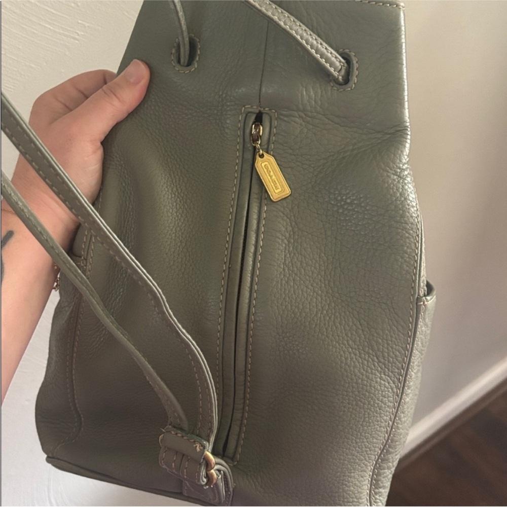 Vintage Rare Seafoam Green Coach Sonoma Sling #4922 - Made in Italy - Picture 6 of 11